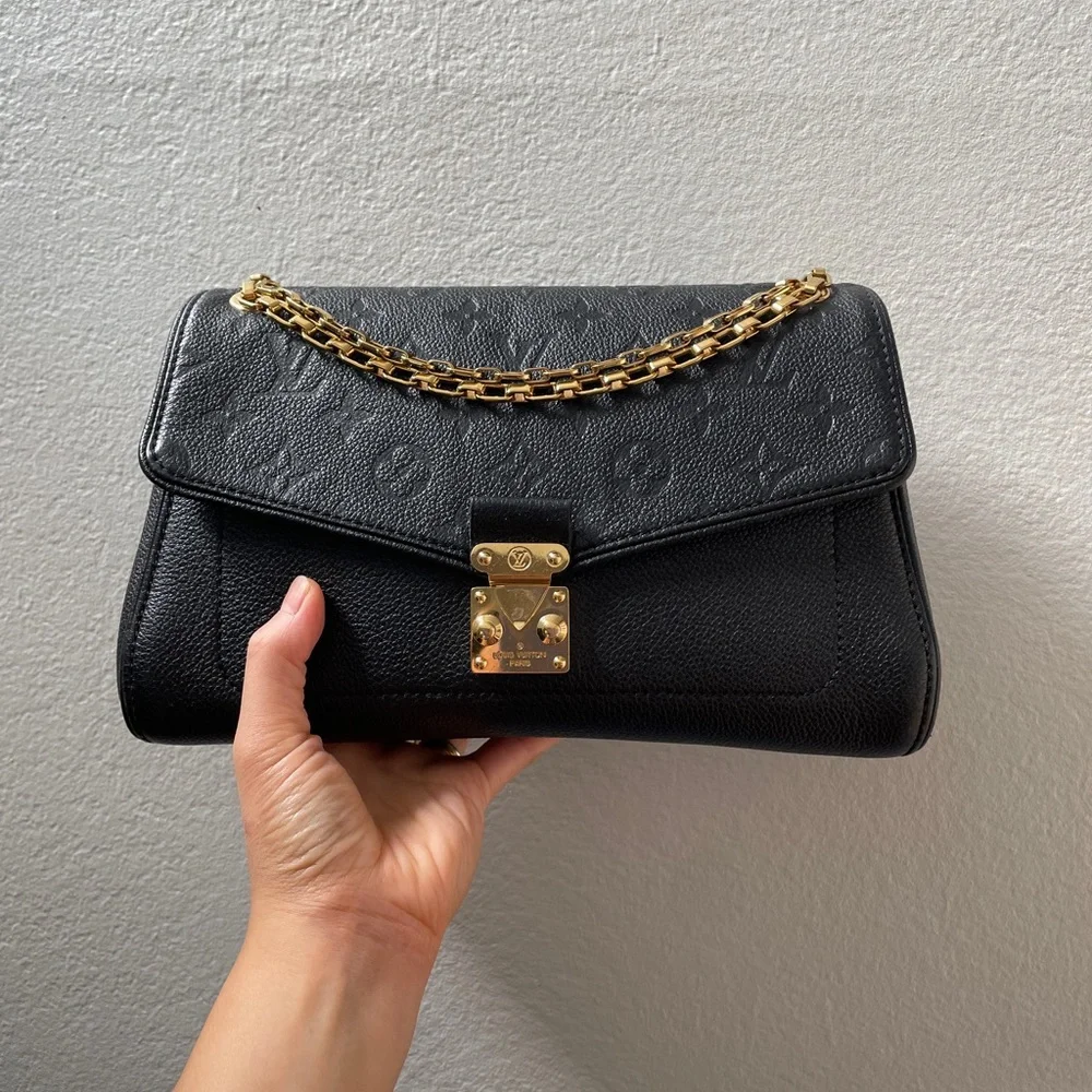 ❌SOLD❌Louis Vuitton Saint Germain PM in Black Empriente Leather - Picture 1 of 11